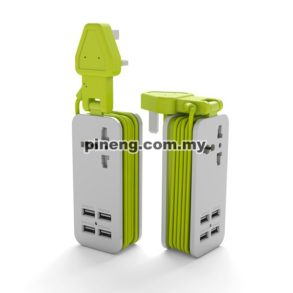 PINENG PN-333 4 USB Ports Extension Charger
