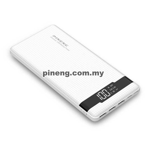 PINENG PN-962 20000mAh 3 Input & 3 Output Quick Charge 3.0 Lithium Polymer Power Bank - White