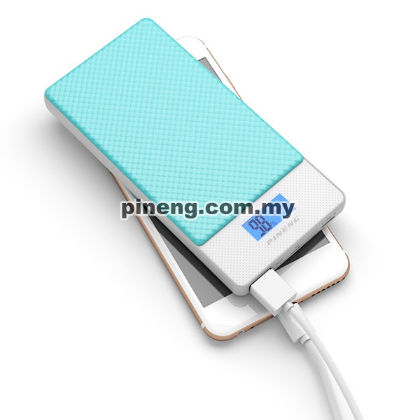 PINENG PN-993 10000mAh Quick Charge 3.0 Type C Polymer Power Bank - Blue