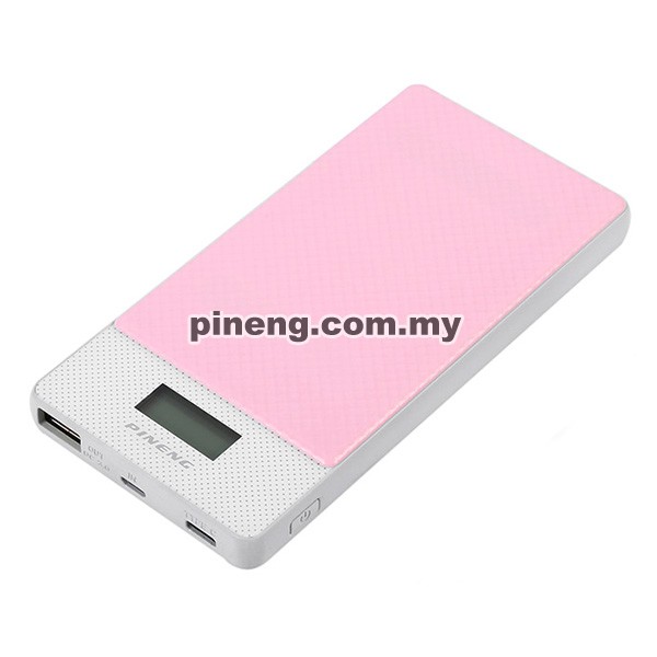PINENG PN-993 10000mAh Quick Charge 3.0 Type C Polymer Power Bank - Pink