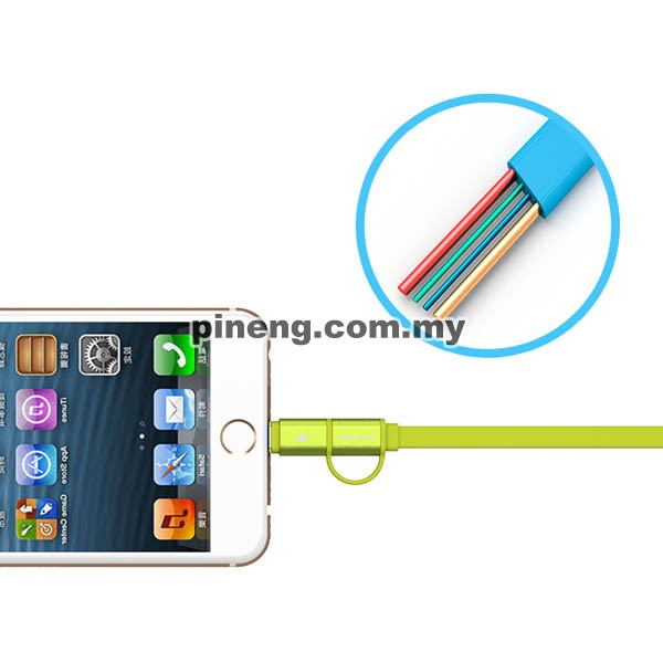 PINENG PN-304 High Speed 2 In 1 Charging & Data Cable