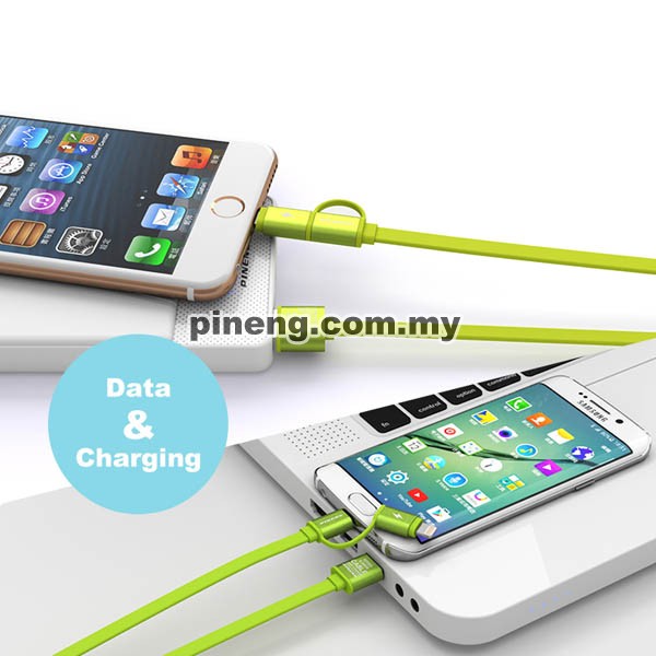 PINENG PN-304 High Speed 2 In 1 Charging & Data Cable