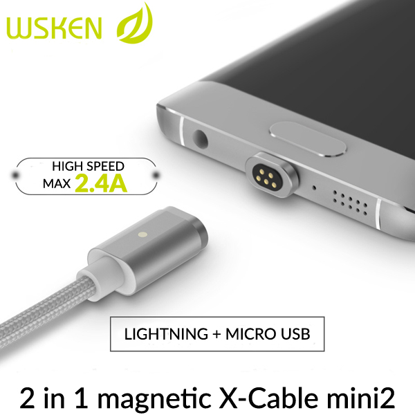 WSKEN MICRO USB + LIGHTNING MAGNETIC MINI2 X-CABLE